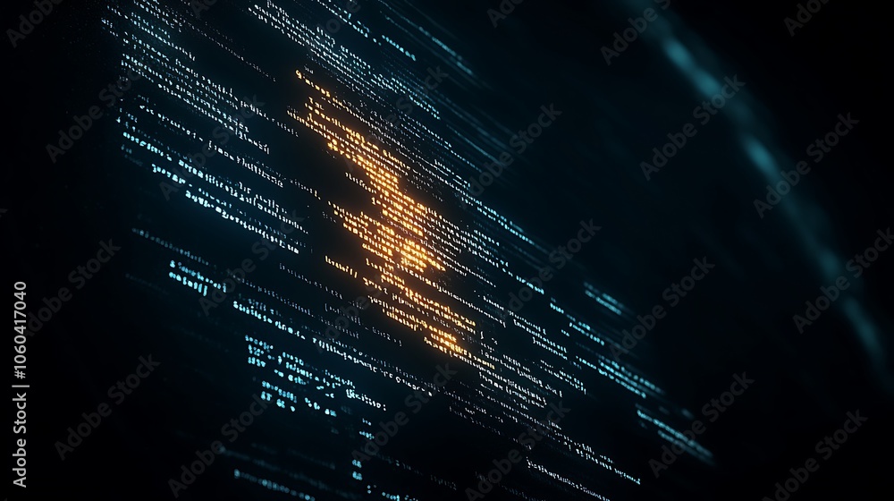 Poster cyber security concept plain textured background for web design and copy