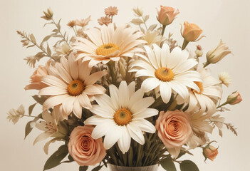 beautiful flowers photo generative ai