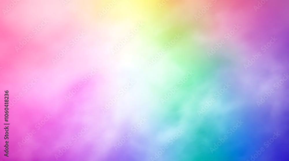 Poster rainbow blur background for design clean blank canvas with empty space for designs