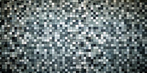 Abstract Geometric Pattern Composed of Hundreds of Individually Tinted Squares, Evoking a Sense of Order and Repetition