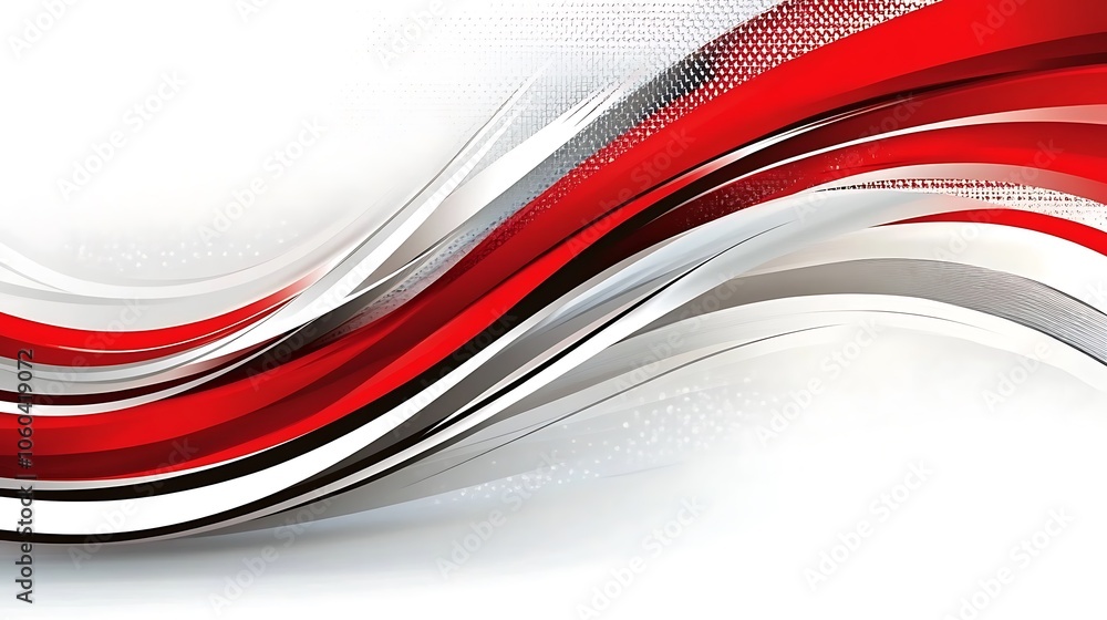 Poster Red and White Abstract Background Abstract Gradient Background with Copy Space