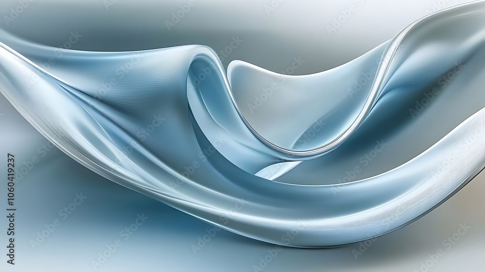 Poster abstract blue wave background simple neutral background with free space for design