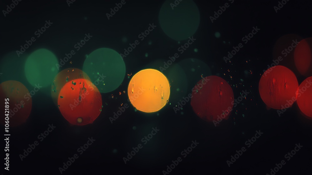 Aufkleber abstract city lights bokeh plain textured background for web design and copy