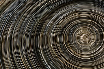 Abstract concentric circles with swirling motion and dynamic colors