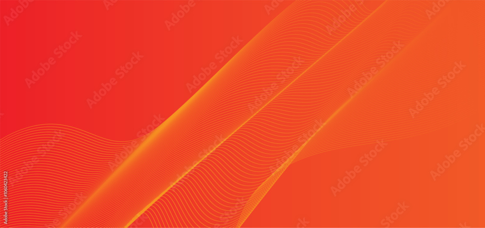 Aufkleber abstract red waves geometric background. fluid shapes composition. fit for presentation design. mode