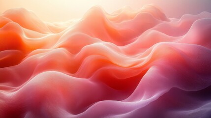 Fototapeta premium Abstract Wavy Pink and Orange Pattern