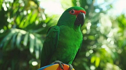 green parrot