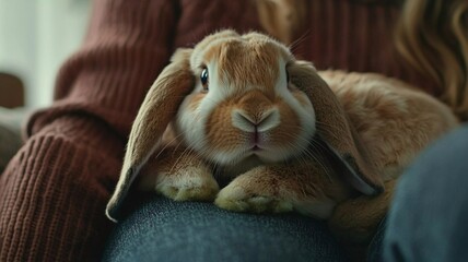 rabbit on the couch