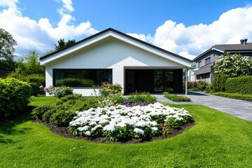 Foggy forest with sunlight peeking through the trees, ideal for outdoor or nature-themed projects. Beautiful simple AI generated image