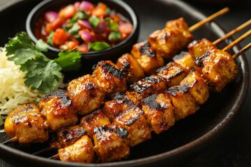 Indonesian Satay Food Menu created with Generative AI