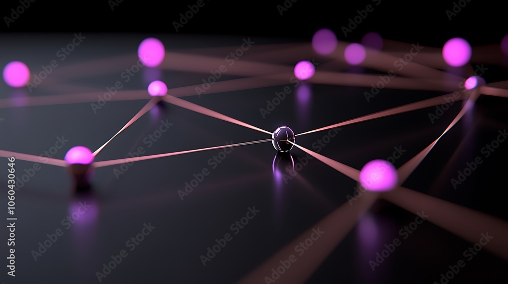 Aufkleber network connections illustration blank background with copy space for design projects