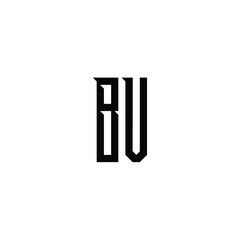 BV monogram logo design letter text name symbol monochrome logotype alphabet character simple logo