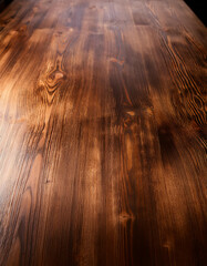 Fototapeta premium Dark brown wooden tabletop made of plywood.