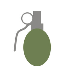 Grenade. Vector simple color flat illustration.