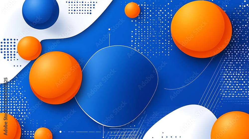 Aufkleber abstract blue and orange background plain textured background for web design and copy