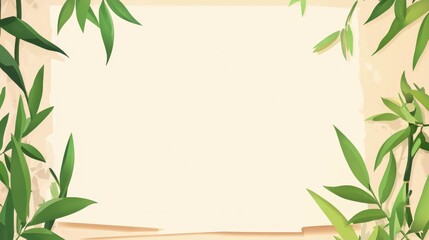 Naklejka premium Peaceful Bamboo Forest Nature Background