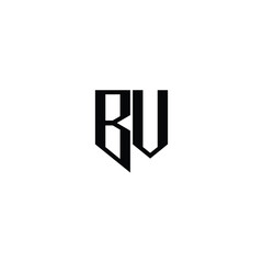 BV monogram logo design letter text name symbol monochrome logotype alphabet character simple logo