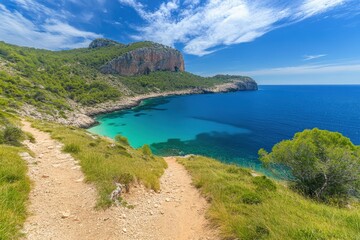 Obraz premium Cap de Formentor - Majorca - Spain. Beautiful simple AI generated image