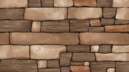Obraz premium stone-like texture with earthy tones that naturally match.