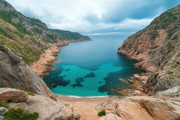 Fototapeta premium Mallorca Landscapes - classic Collection. Beautiful simple AI generated image