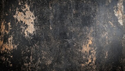 Textured Black Grunge Background with Dark, Distressed Details