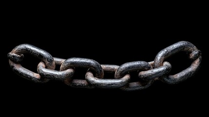 Obraz premium Close-up of a Rusty Chain Link