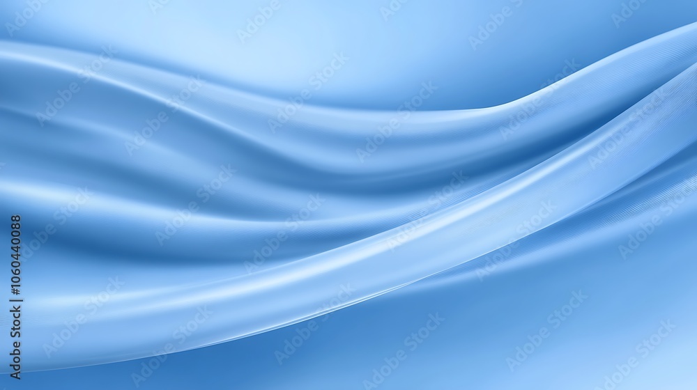 Poster abstract blue silk fabric background blank background with copy space for design projects