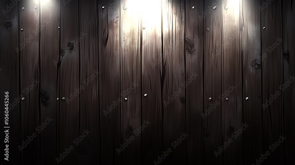 Poster wooden background with light clean blank canvas with empty space for designs