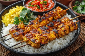 Indonesian Satay Food Menu created with Generative AI