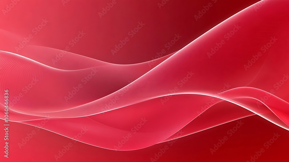 Poster abstract red wave background soft pastel background for graphic design templates
