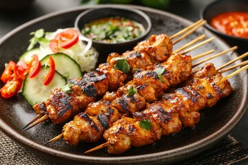 Indonesian Satay Food Menu created with Generative AI