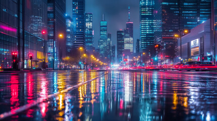 Obraz premium lights on the street