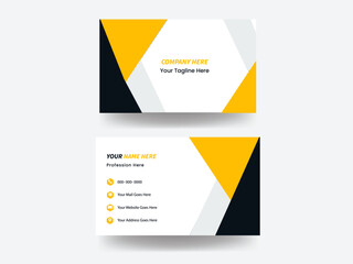 Business card template corporate brand identity design