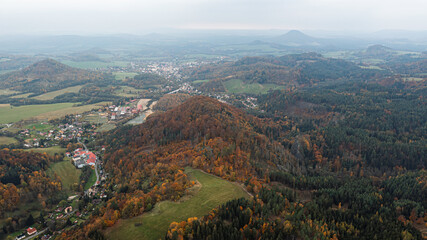 autumn in the mountains.Czech Republic, Prysk, Stredni vrch