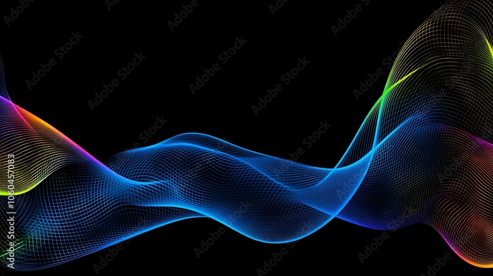 Poster abstract wave background plain textured background for web design and copy