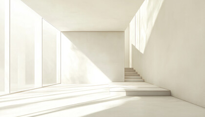 Obraz premium Minimalist and unique interior design in the house