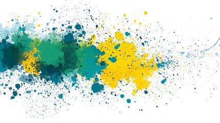 Fototapeta premium Abstract Yellow and Green Watercolor Background Soft Pastel Background for Graphic Design Templates