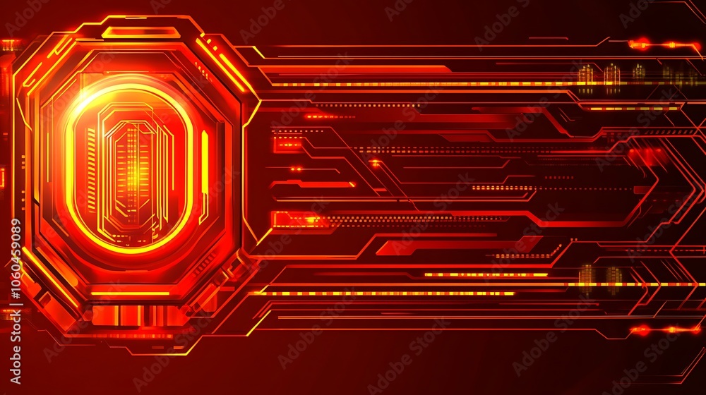 Poster red abstract technology background plain textured background for web design and copy
