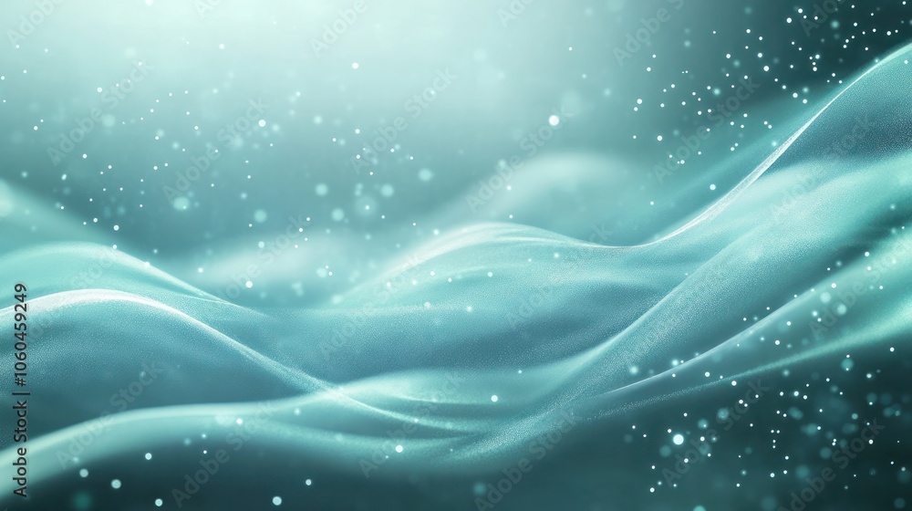 Poster a calm abstract background with diffused teal light gradients