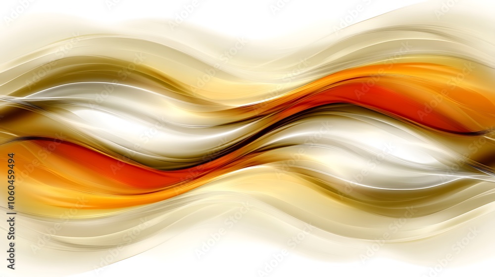 Poster abstract background with wavy design simple neutral background with free space for design