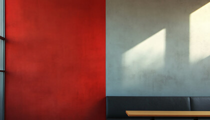 Obraz premium Minimalist and unique interior design in the house