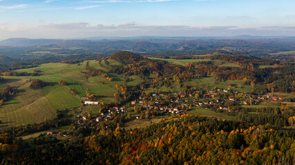 autumn in the mountains. Czech Republic, Ceska Kamenice, Jehla 