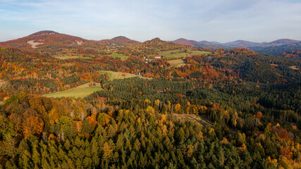 autumn in the mountains. Czech Republic, Ceska Kamenice, Jehla 