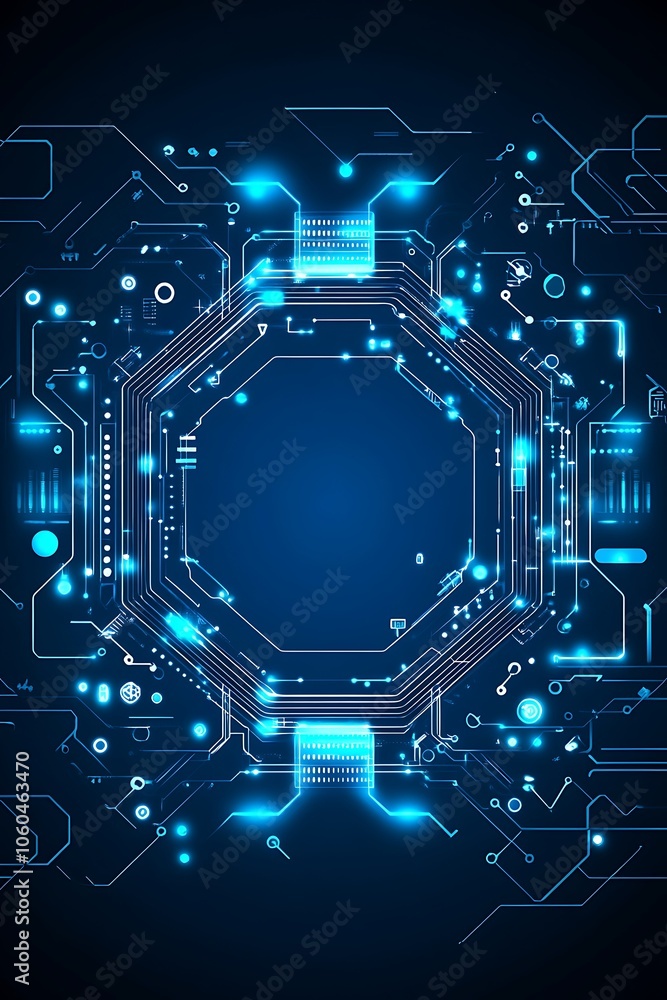 Poster abstract technology circuit background soft pastel background for graphic design templates
