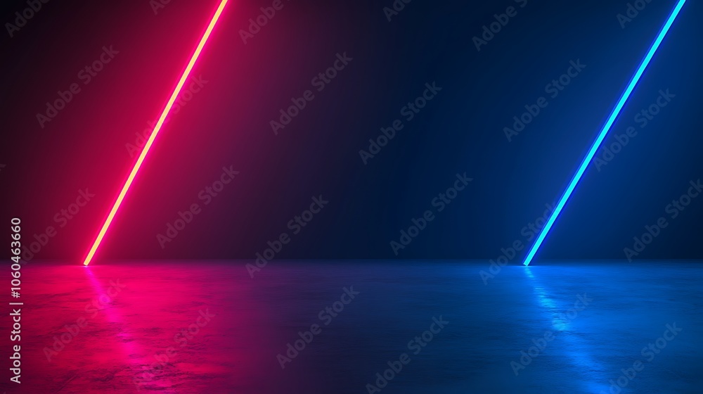 Aufkleber abstract neon lights background blank background with copy space for design projects