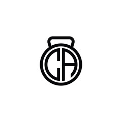 CA monogram logo design letter text name symbol monochrome logotype alphabet character simple logo