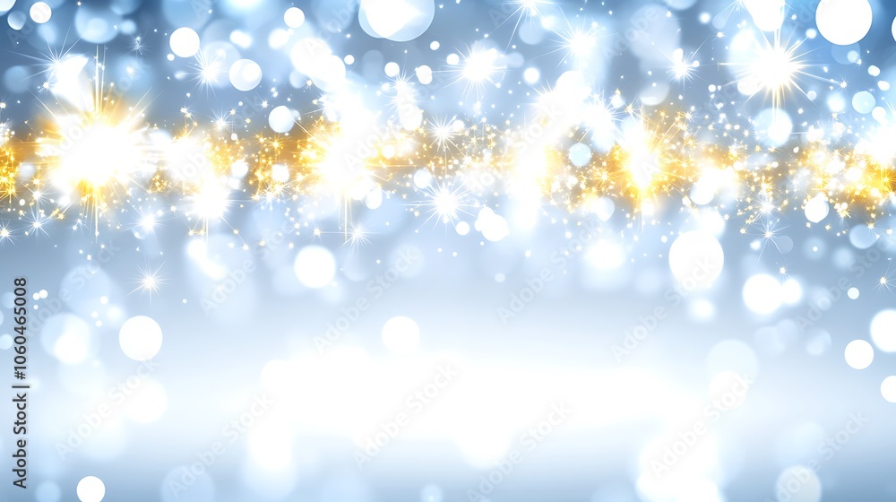Poster abstract blue and gold sparkle background plain textured background for web design and copy