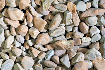 Texture with polished river stones
