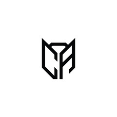 CA monogram logo design letter text name symbol monochrome logotype alphabet character simple logo