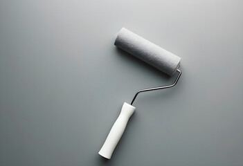 Fototapeta premium Dirty paint brush isolated on white background